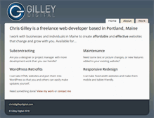 Tablet Screenshot of gilleydigital.com